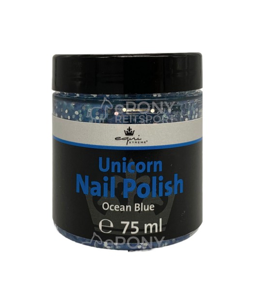equiXTREME Hufpflegebalsam Unicorn Nail Polish mit Glitzerpartikeln ocean blue