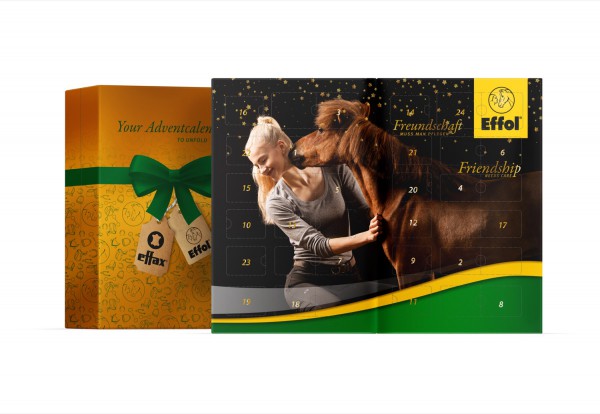 Der Adventskalender 2024 von Effol ist das ideal Geschenk für Pferdefreunde, Reiter*innen und alle die Ponys und Pferde lieben.