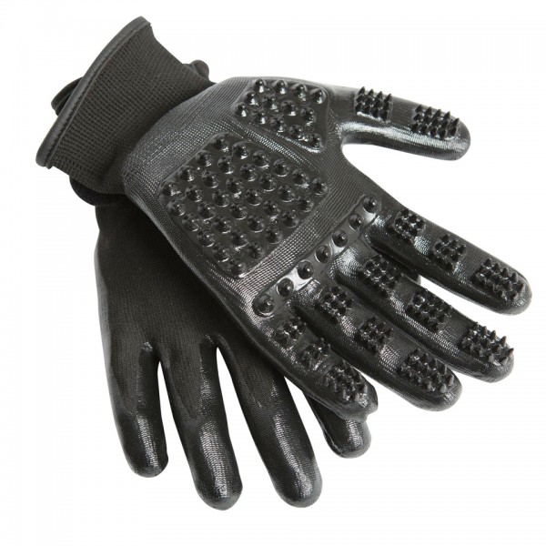 HandsOn Grooming Gloves Putzhandschuh schwarz